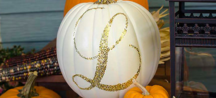 halloween-decor-glittery-pumpkin
