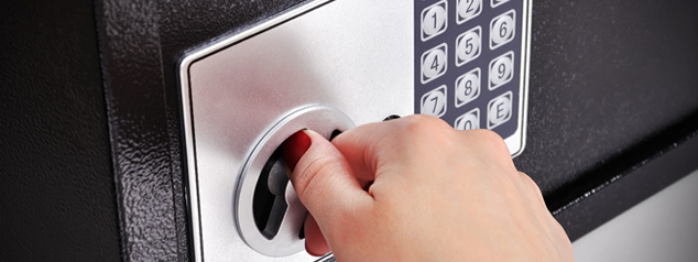 emergency financial plan - safe box lock