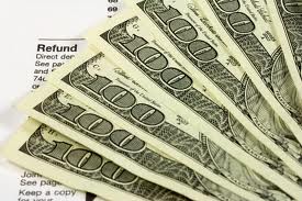 Tax Return - hundred dollar bills