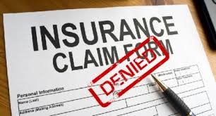 denied insurance claim - denied insurance document