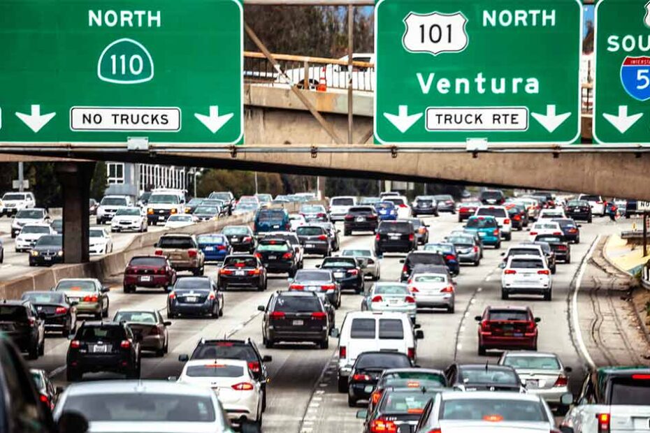 uninsured motorist coverage in California - freeway