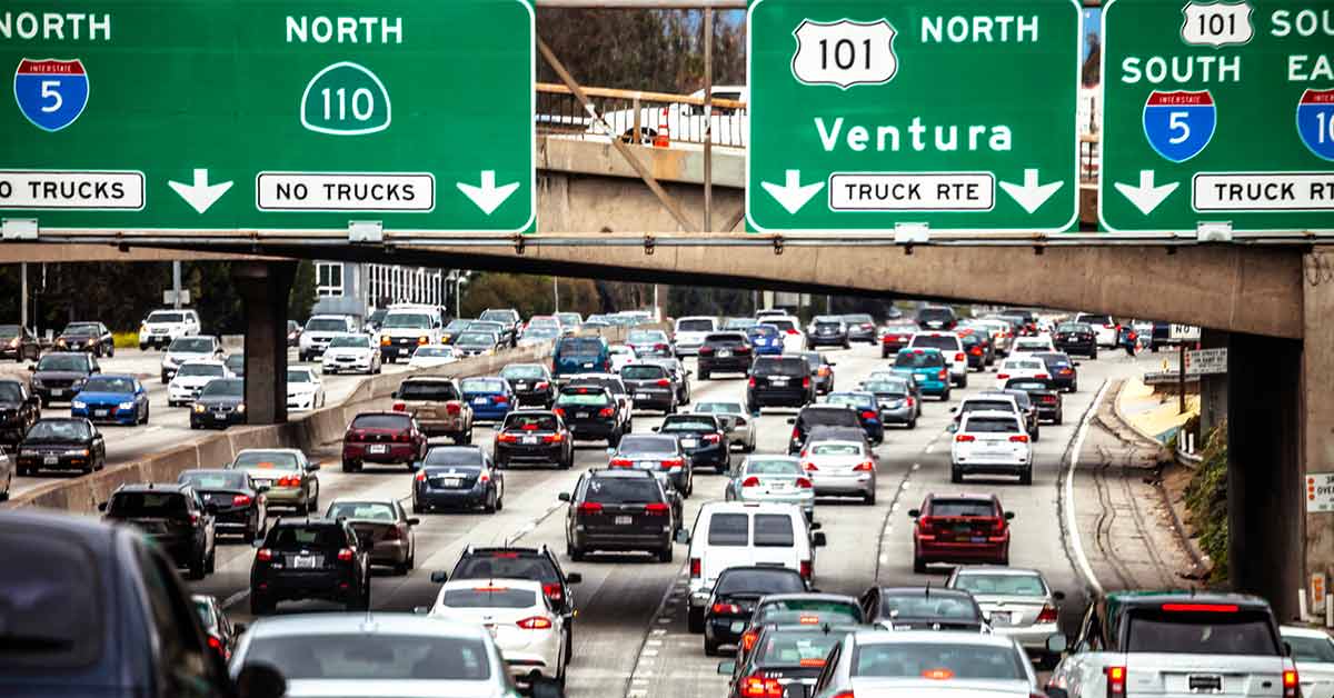 uninsured motorist coverage in California - freeway