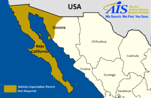 driving to mexico vehicle permit map