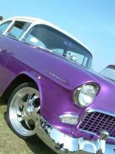 purple classic car