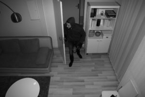 broken into house