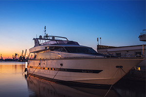 night cruising on a boat