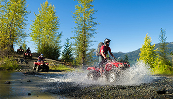 atv crossing river