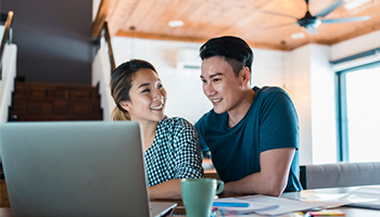 couple discussing life insurance