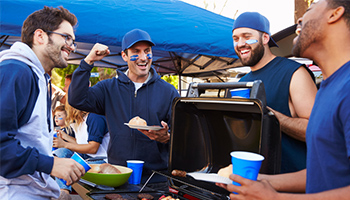 friends around the bbq