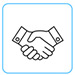 shaking hand agreement icon