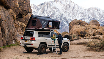 iKamper rooftop tent fully open