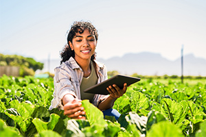 woman analyzing plants - trends