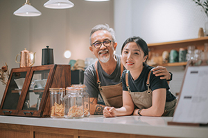 father and daughter business owners - retirement