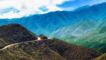 Arial view of the Jacinto Reyes Scenic Byway