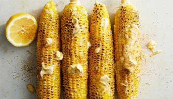 grilled corn with lemon