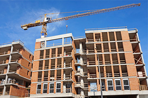 construction going on for apartment building