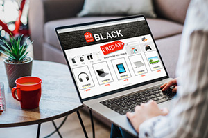 holiday shopping online - black friday website