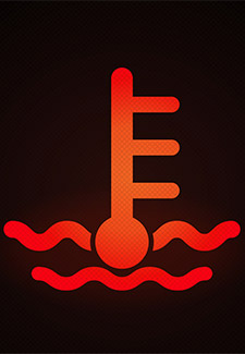 the dashboard warning light for engine temperature
