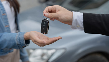 a person retrieving the keys to their car that was stolen