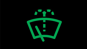 symbol indicating washer fluid is low