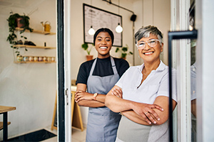 2 coffeeshop business women - business owner policy