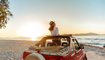 car rental at the beach