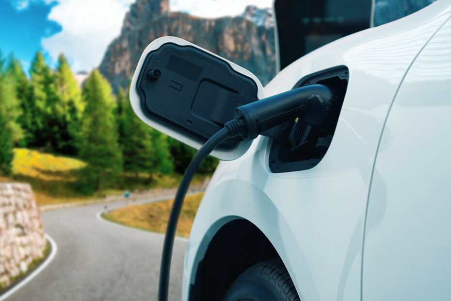 electric vehicle charging outside national park