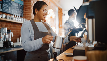 female barista