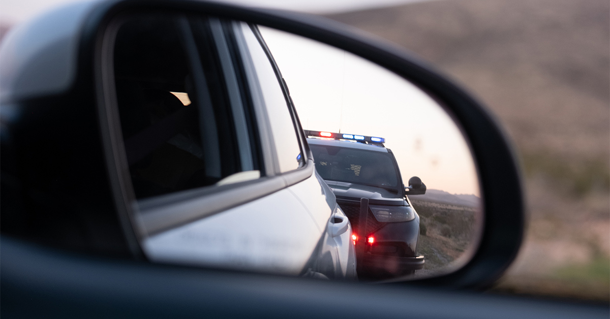 person getting an out of state speeding ticket